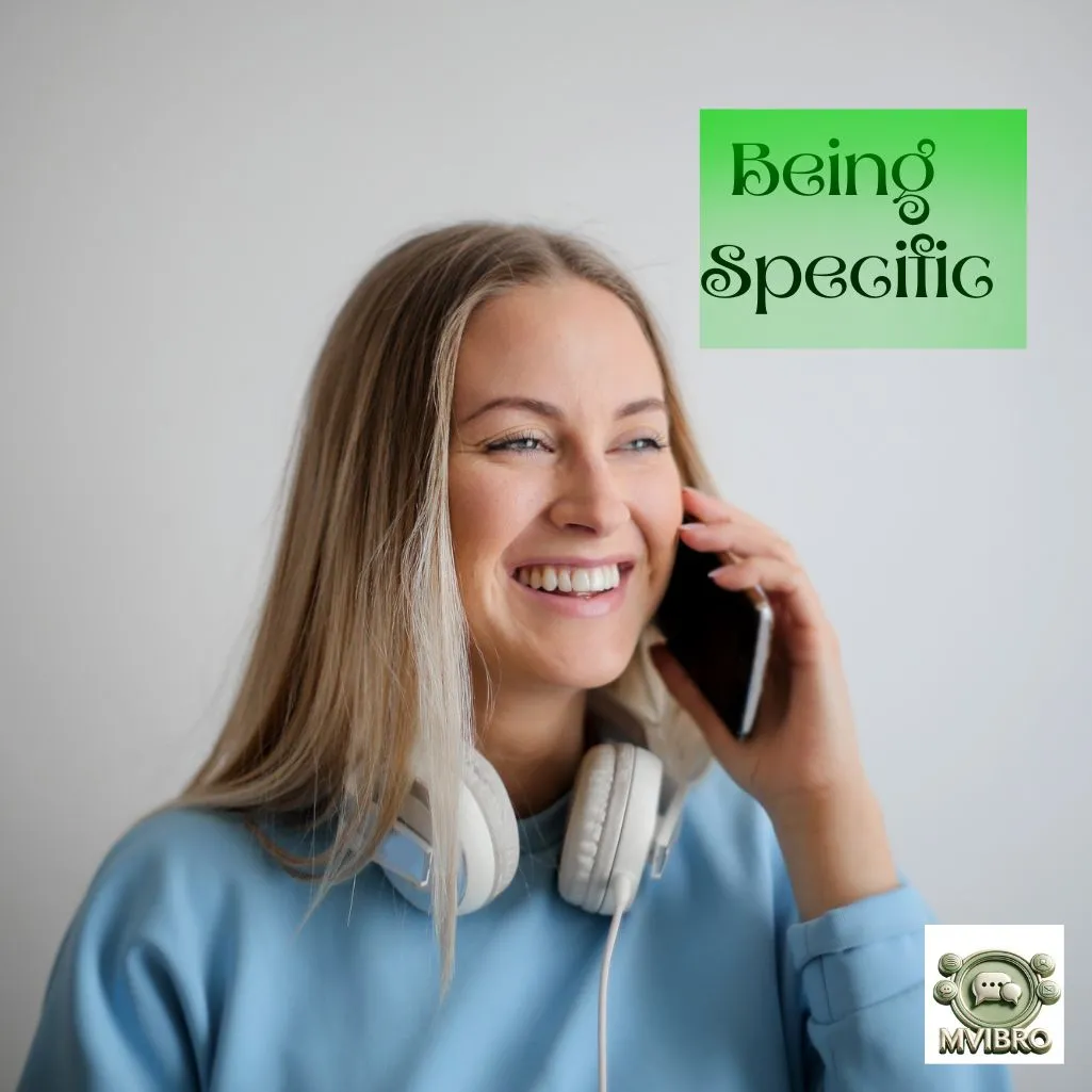 Being Specific