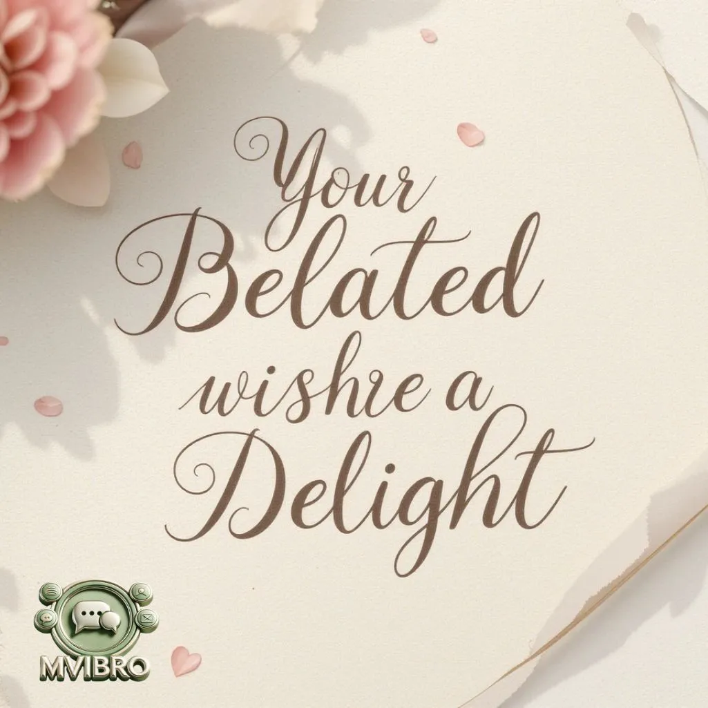 Belated Wishes Are A Delight