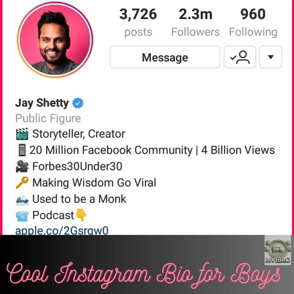 Cool Instagram Bio For Boys