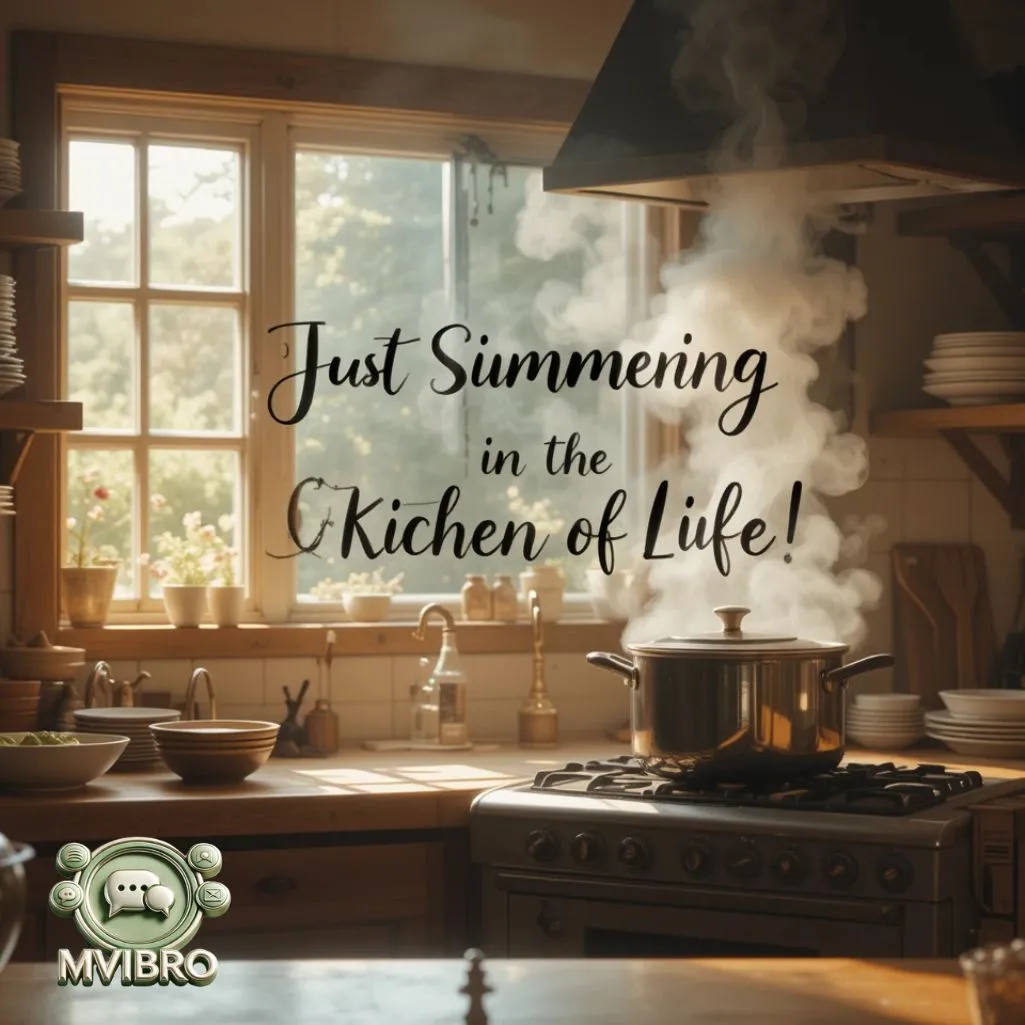 Just Simmering In The Kitchen Of Life