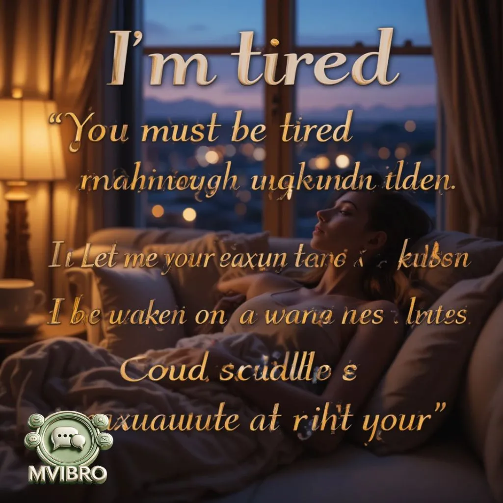Positive Flirty Responses To Im Tired