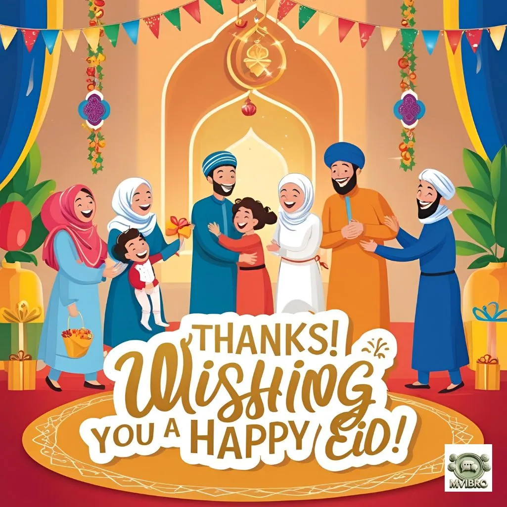 Thanks Wishing You A Happy Eid