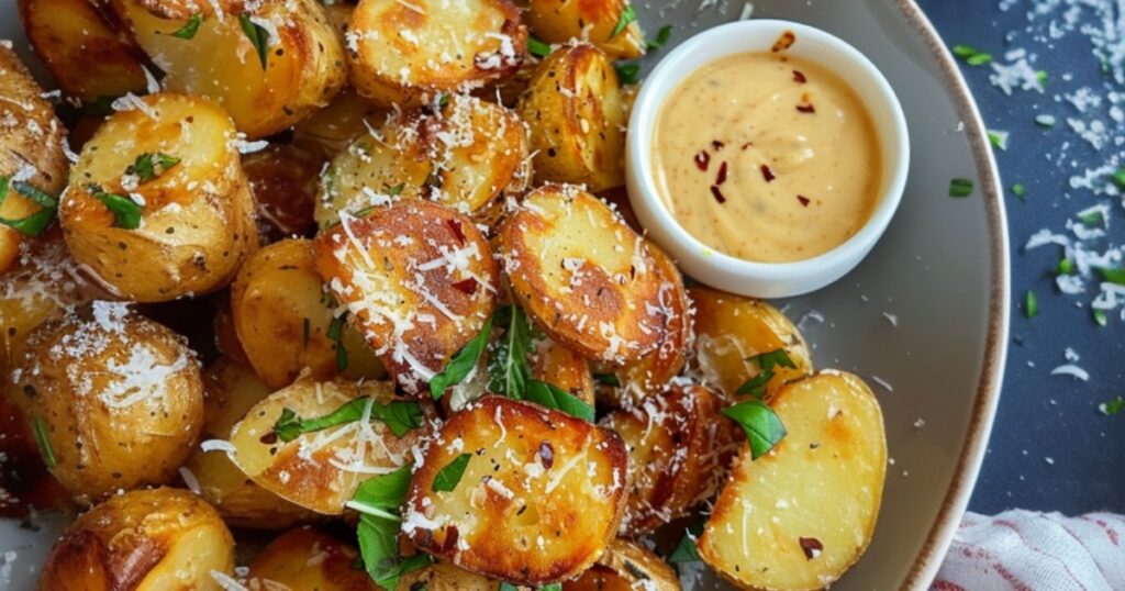 Plate Of Roasted Potatoes