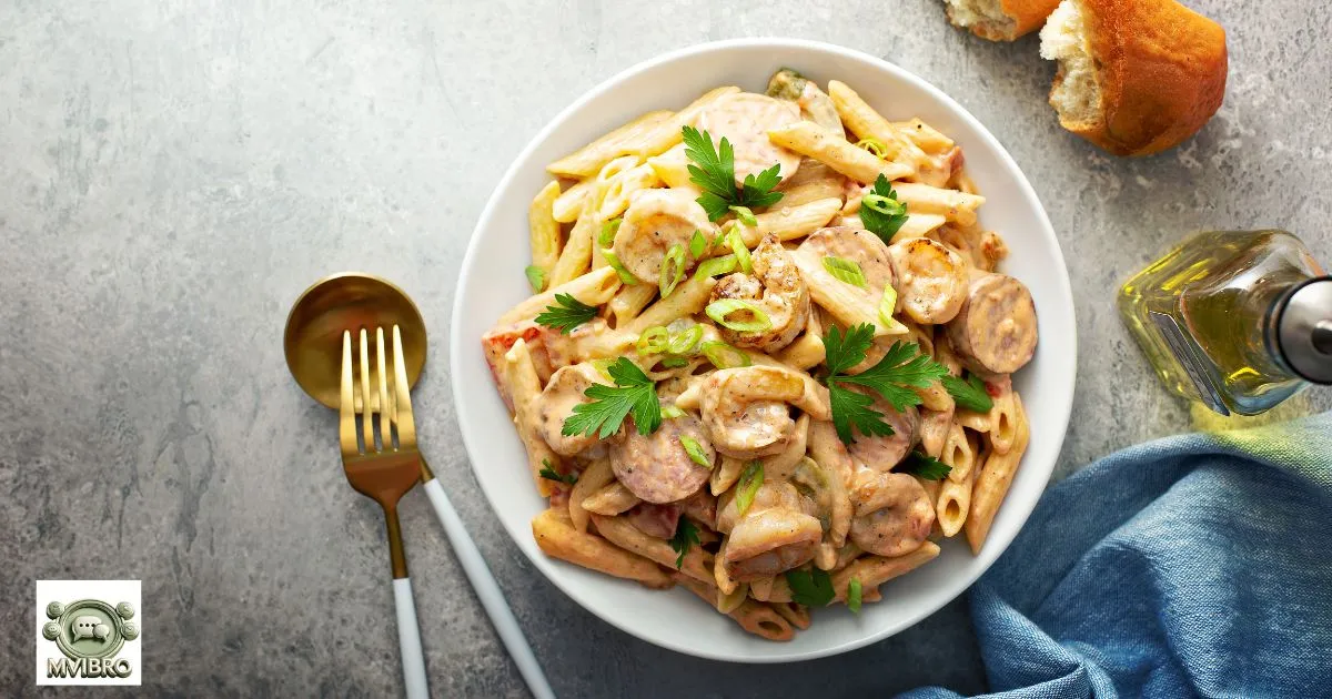 Cajun Shrimp Pasta With Sausage